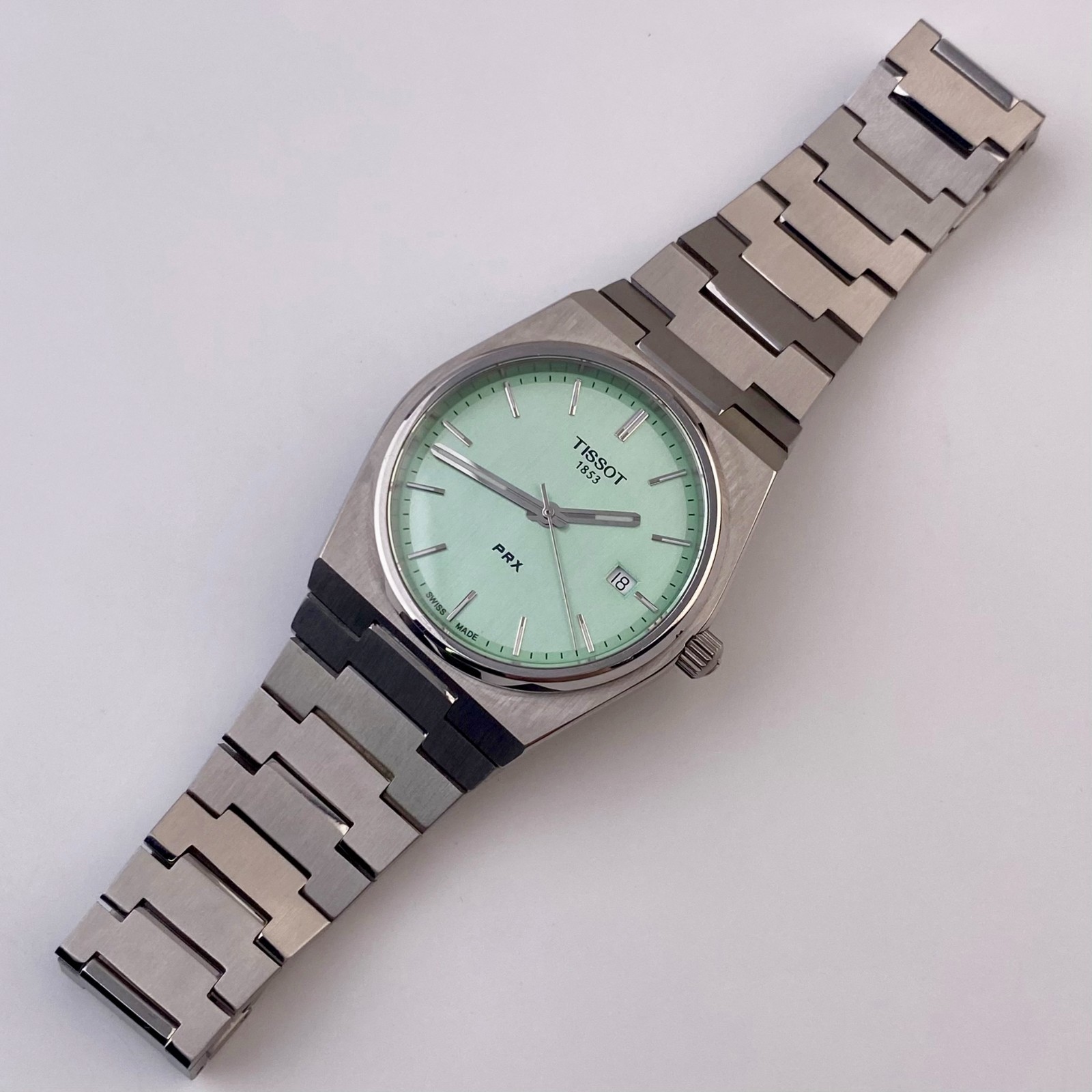 Tissot PRX 40mm Swiss Quartz Watch T137.410.11.091.01 Stainless Steel Green Dial