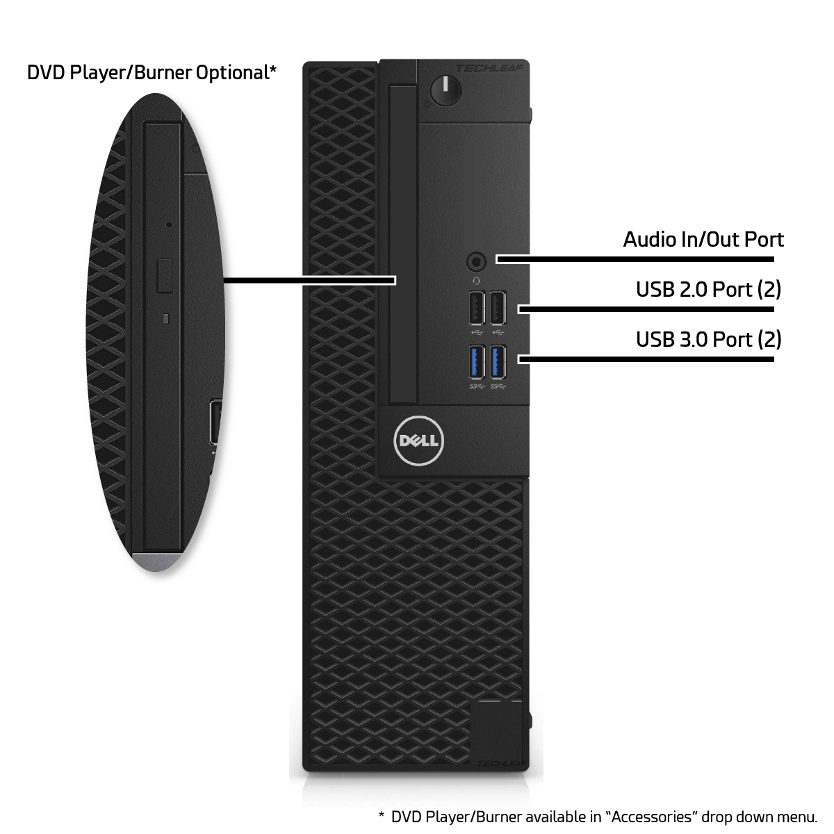 Dell Desktop Computer PC i5-8500, up to 64GB RAM, 4TB SSD, Windows 11 or 10 WiFi