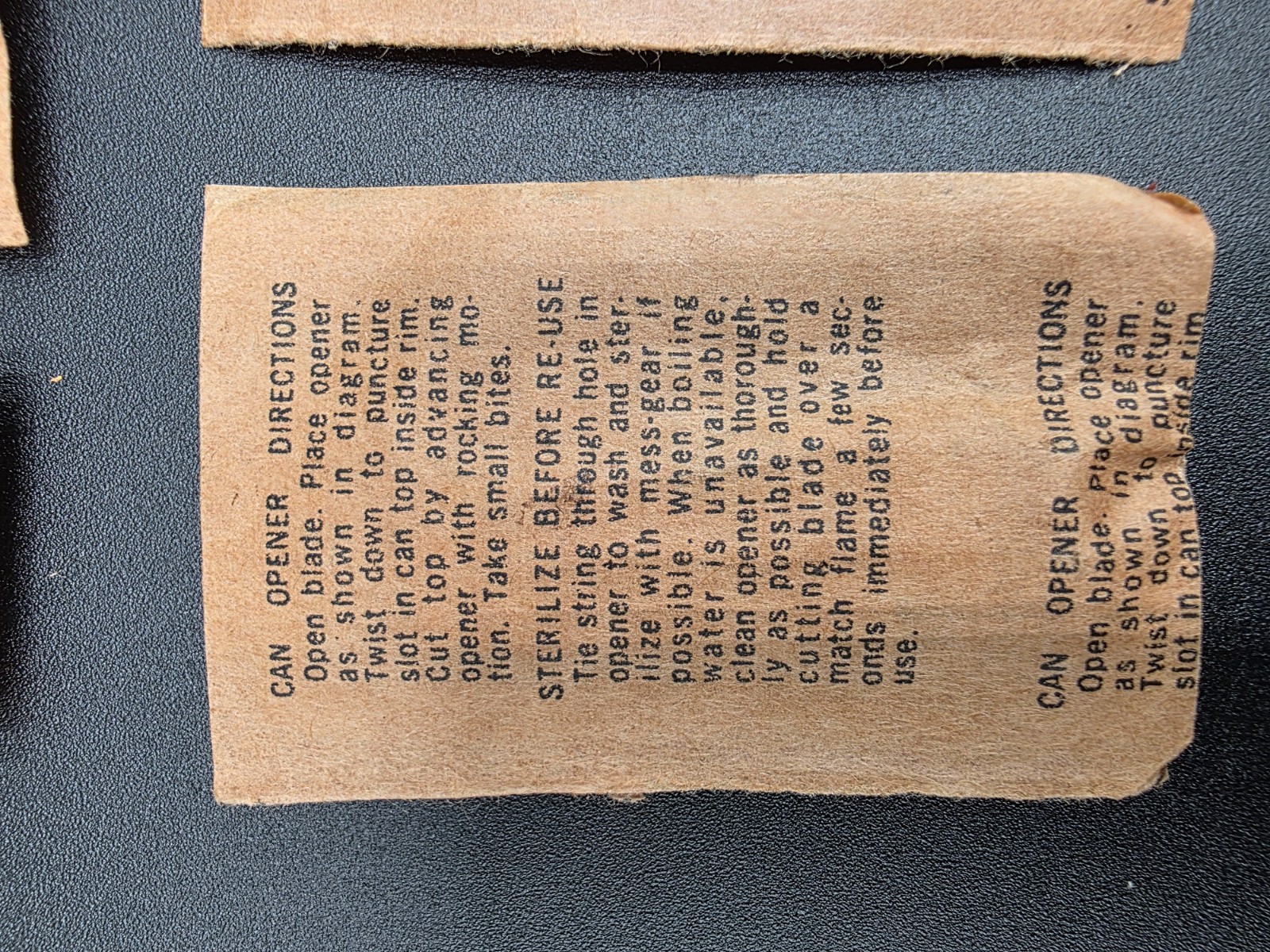 Vintage Vietnam Era US Army MCI C Ration P38 Can Opener Sealed By Shelby CORP