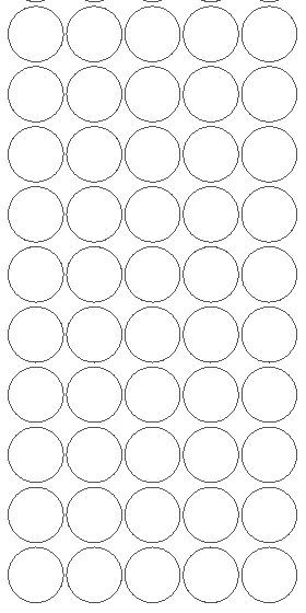 1/2" White Dots Round Vinyl Color Coded Inventory Label Stickers Half Inch Dot