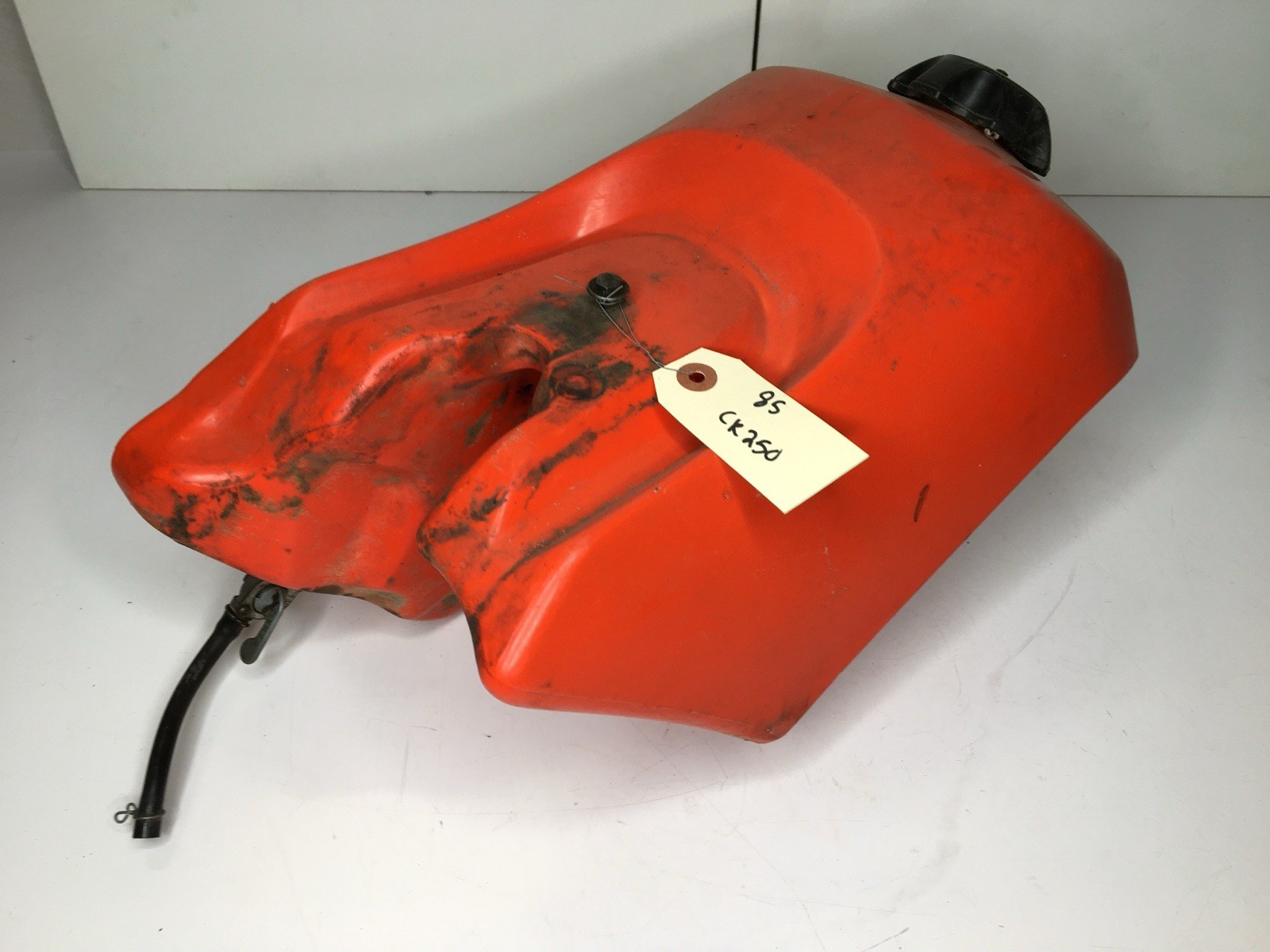 ☑️ 1985 85 Honda CR250 CR 250 OEM Gas Petrol Tank Canister Petcock Cap