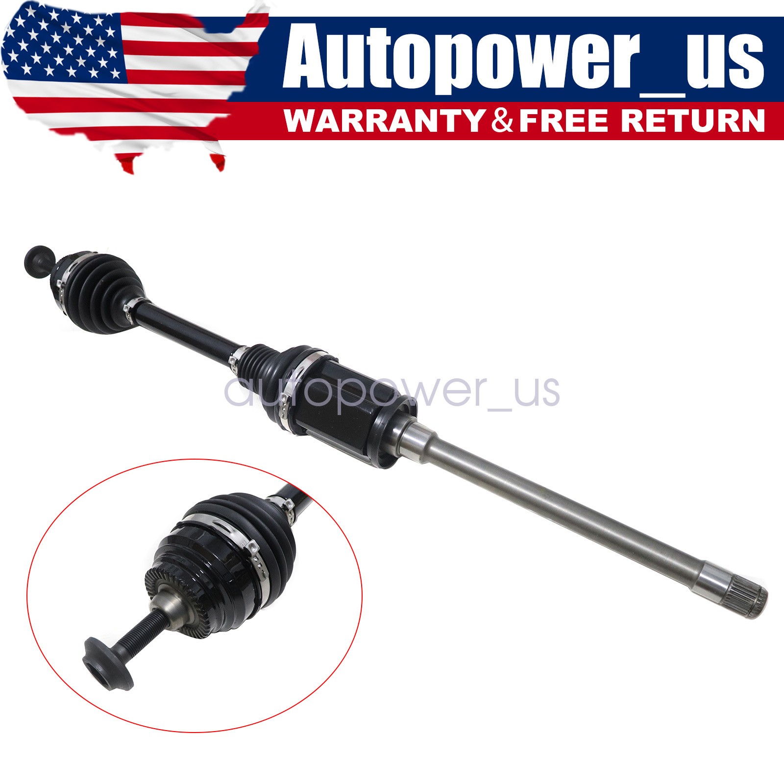 Front Right CV Axle Shaft for 21-24 BMW M3 M4 G80 G82 G83 xDrive AWD 31608092196