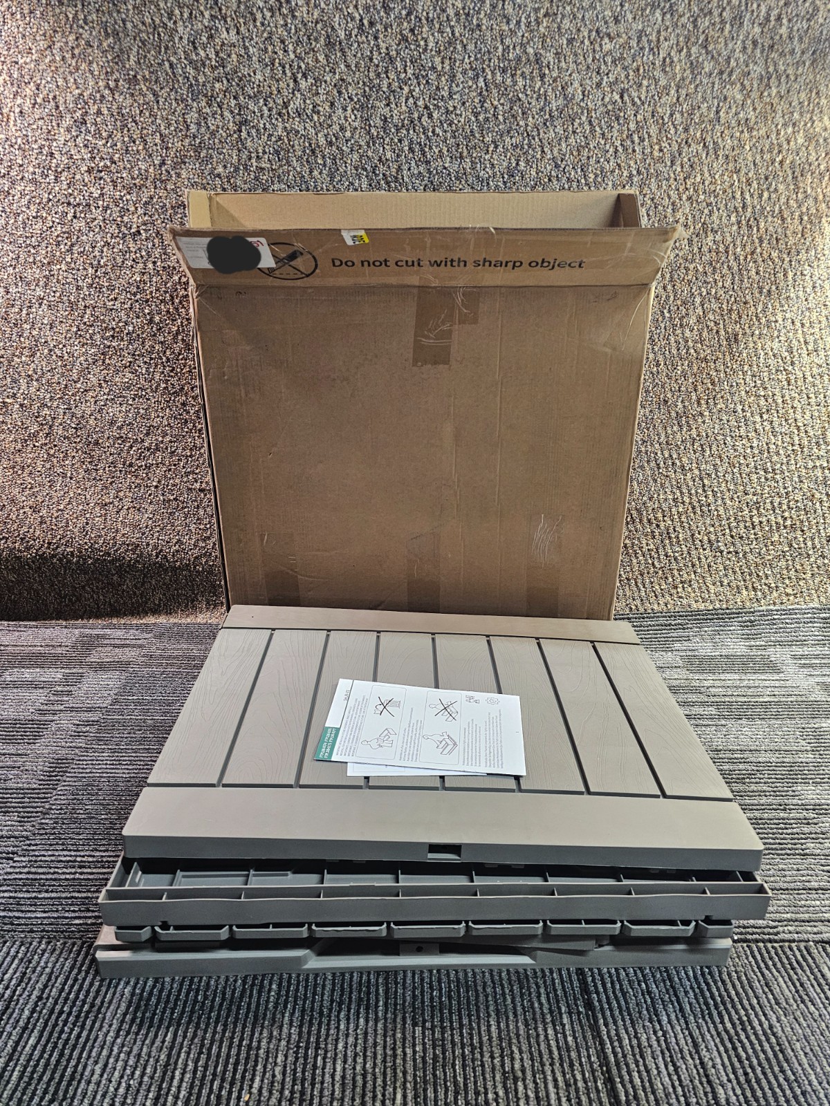 120 Gallon Outdoor Storage Deck Box Large Resin Patio Storage FTPLDB-0175