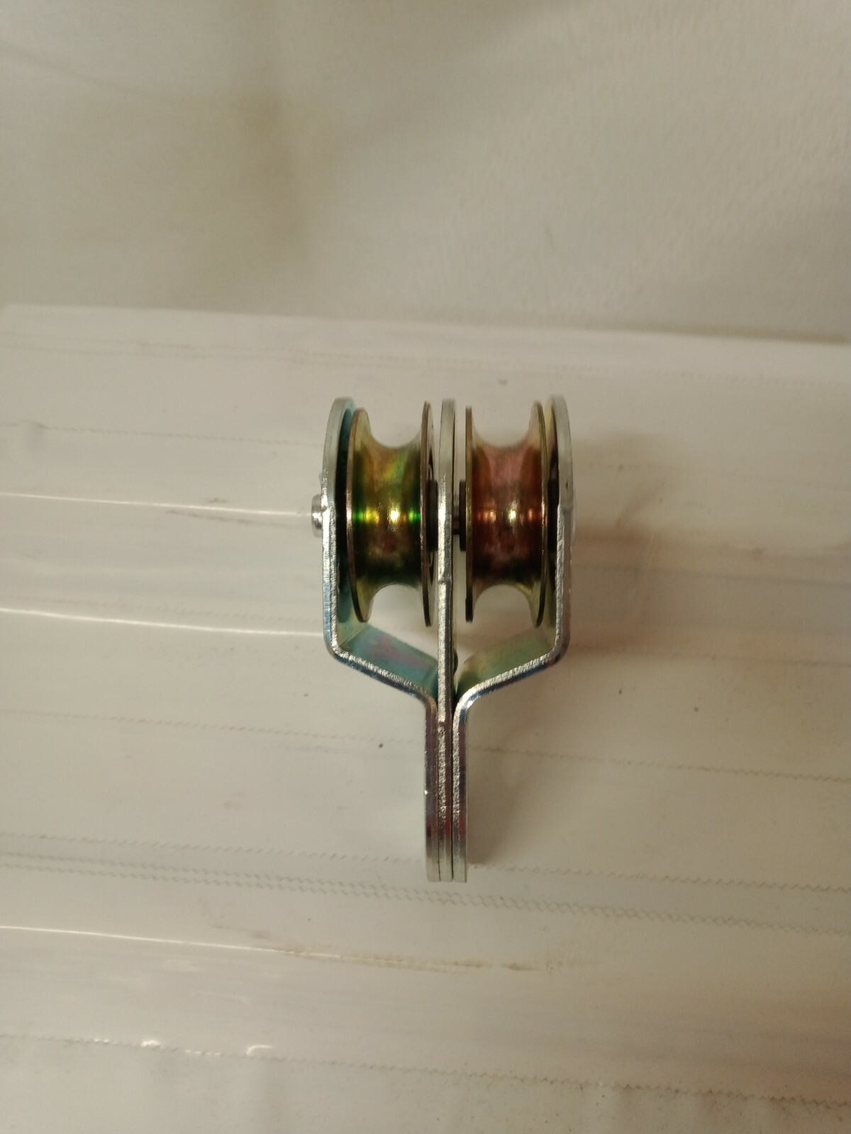 Fixed Double Pulleys in Zinc 1-1/2" National Hardware N199-810 3214BC