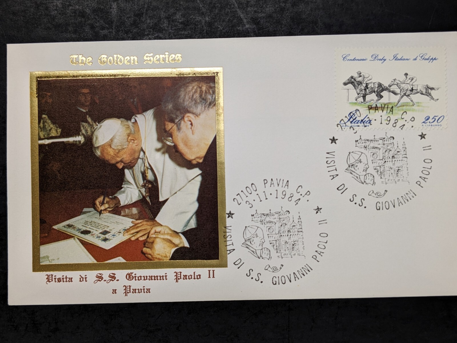 Pope John Paul II, Golden Series Trip to Calabria & Lombardia Covers, Postcards
