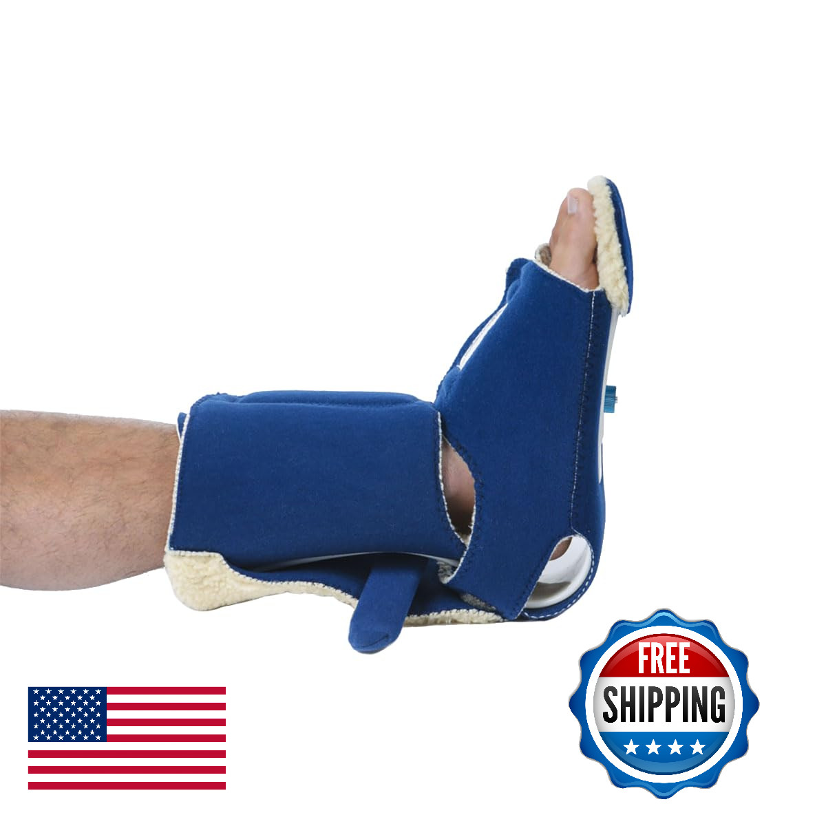 Comfy Splints Boot Adult Medical Support - Adjustable, Fleece-Lined