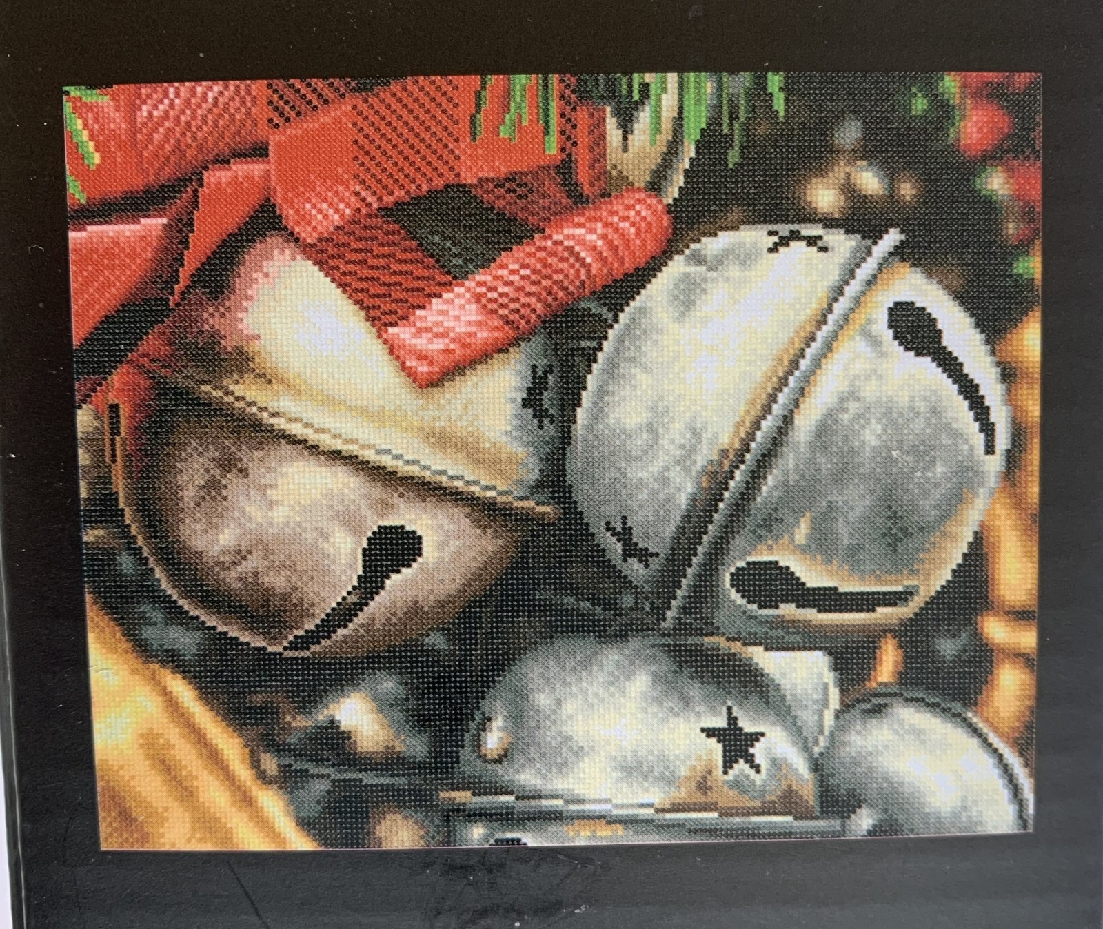 Christmas SILVER BELLS Diamond Art Kit Christmas 16”x20” Make Market