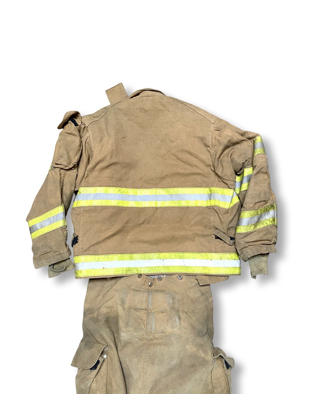 Vintage 80s 90s Janesville Turnout Gear Firefighter Uniform Coat Pants Sz 48/29R