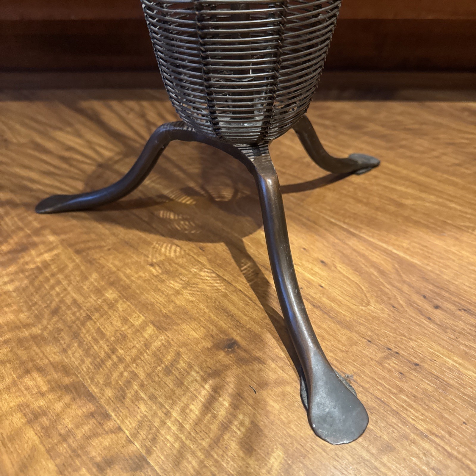 Pier 1 Imports NWT Umbrella Stand Wood Handle Metal Base 31”