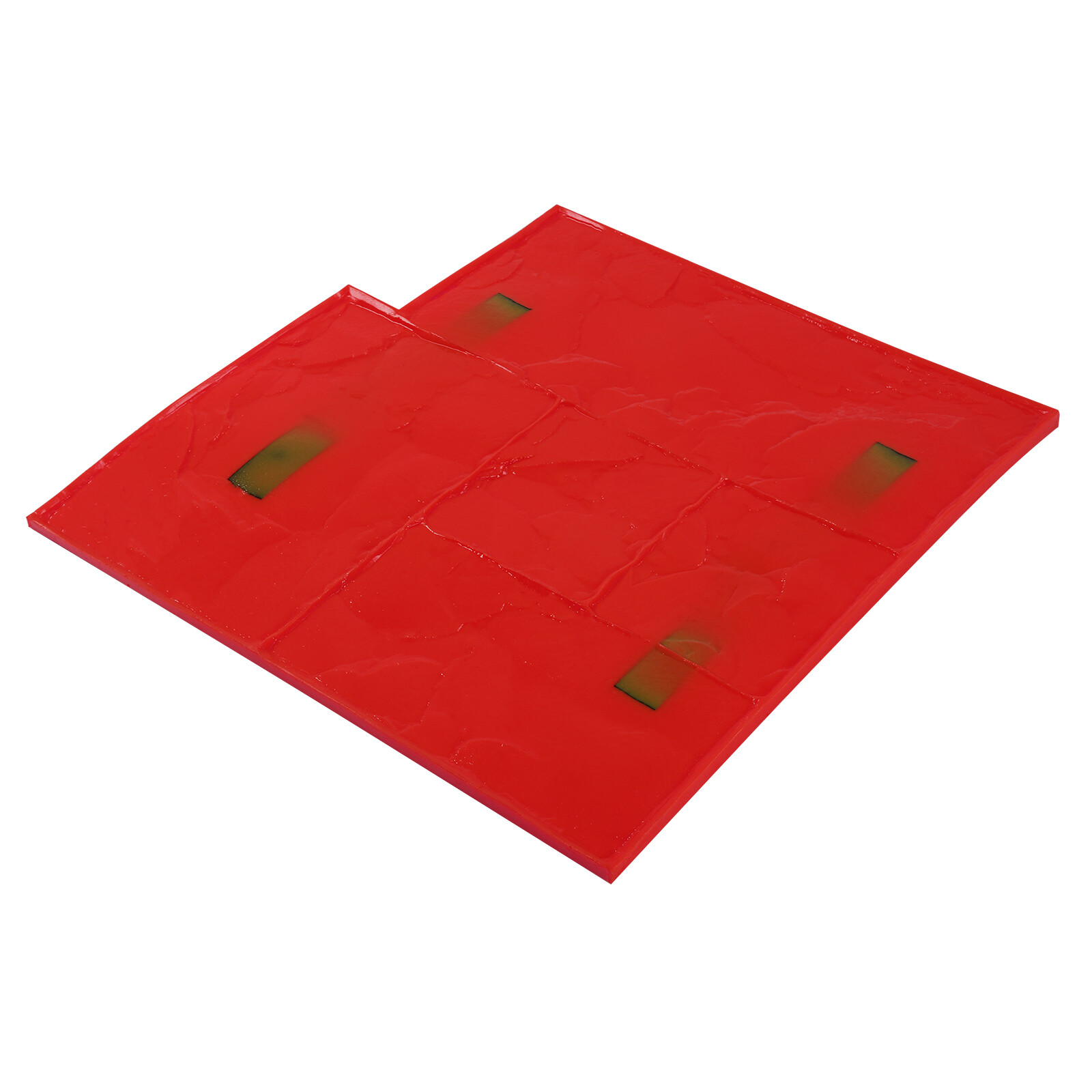 4Pcs Concrete Texturing Stamping Floor Cement Stamps Mold Mats Sets 24*24 Inch