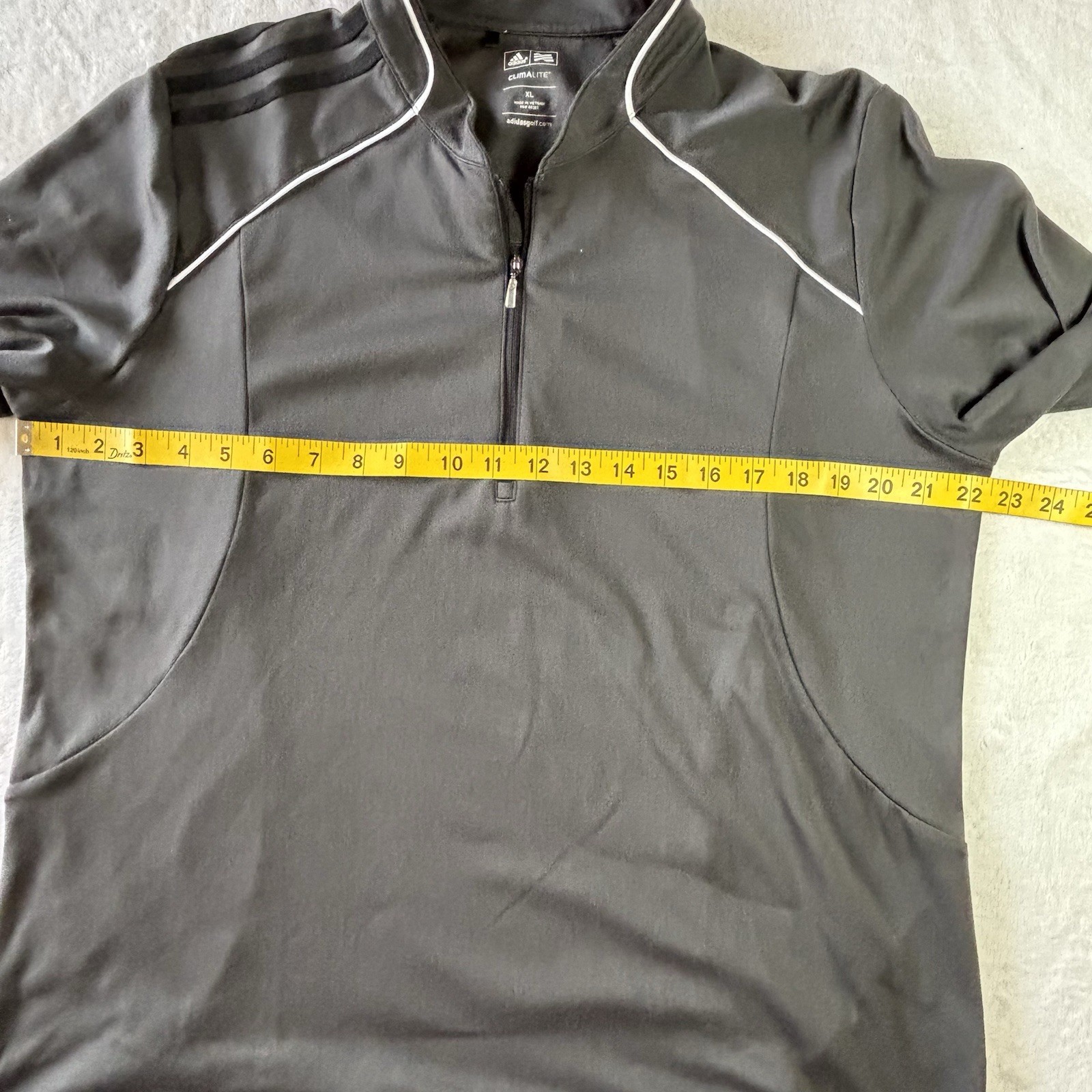 Adidas Women Gray Climalite Athletic 1/4 Zip Pullover Shirt Size Xl Golf ,sport