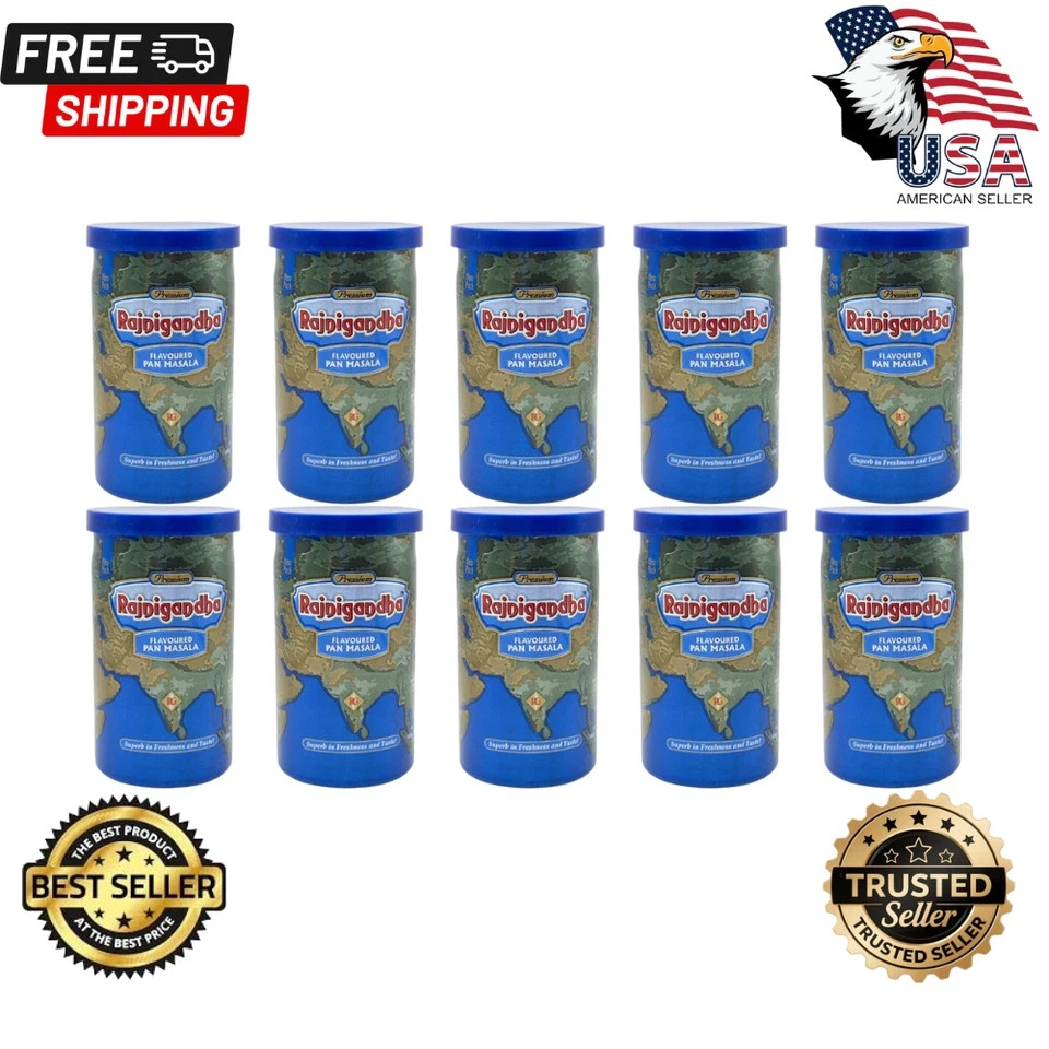 Rajnigandha Pan Masala Export 10 Packs 100gm Each Flavored Pan Masala Exp 10/26