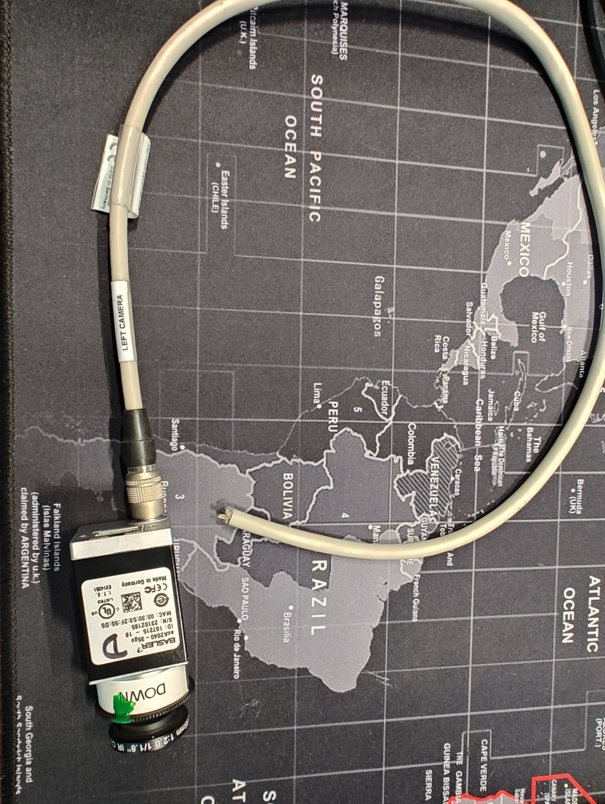 Basler acA2040-35gc Industrial IP Camera (S/N 23102165) w/ Lens & Power Cable