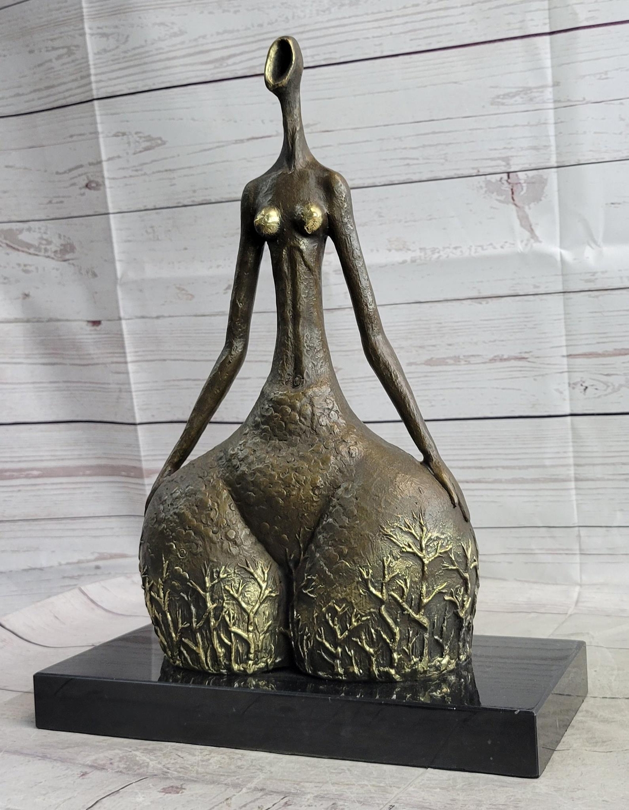 Nude Original Milo Abstract Female Botero Tribute Bronze Sculpture Statue