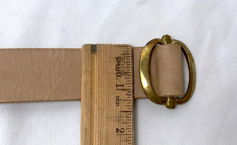 Natural Leather Musket Sling with Brass Buckle