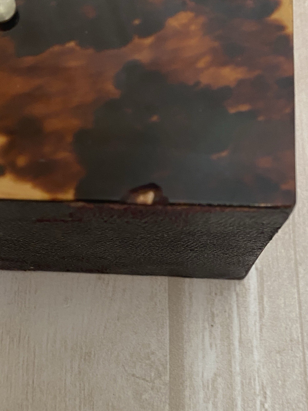 Antique Sterling Silver Tortoise Shell Playing Card Bridge Box - Chester 1894