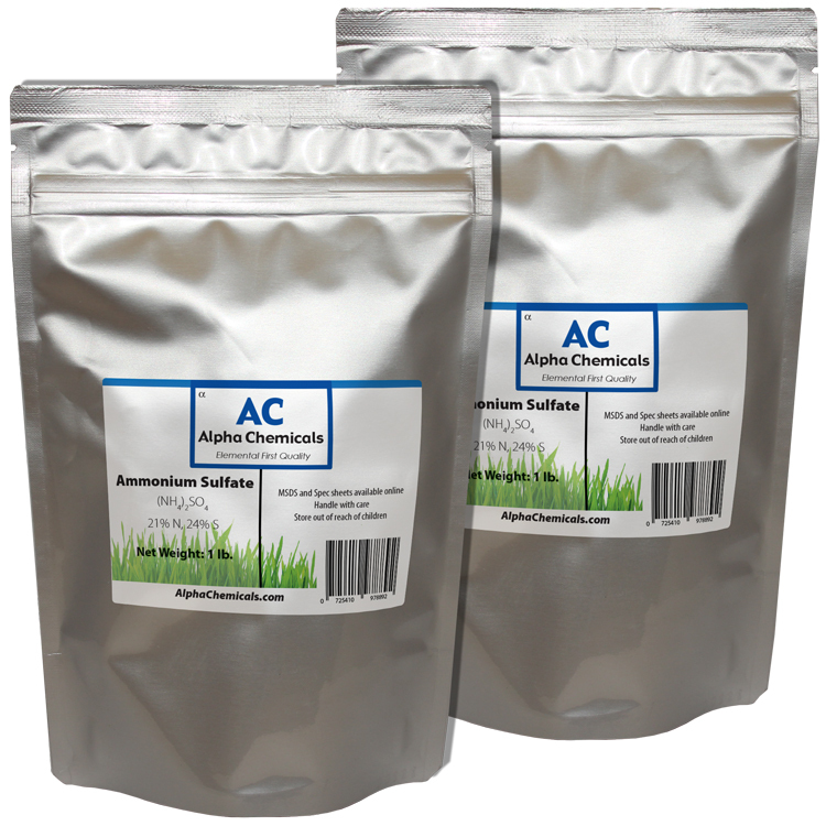 Ammonium Sulfate - 2 Pounds (2 - 1 lb bags) - 99% Pure