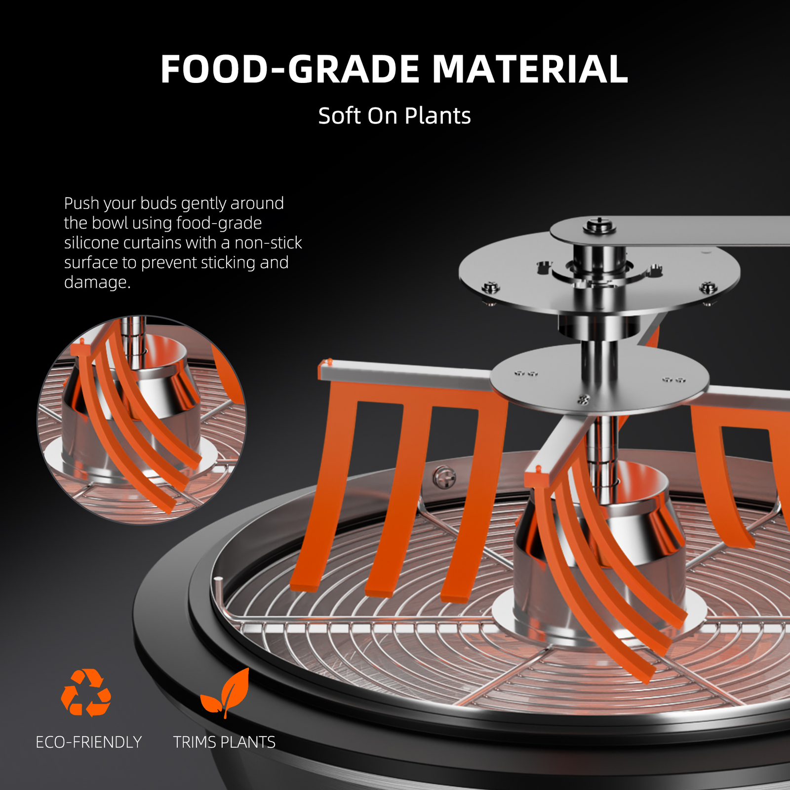 Spider Farmer 13Inch Bud Leaf Bowl Trimmer with Serrated Blades for Hydroponics