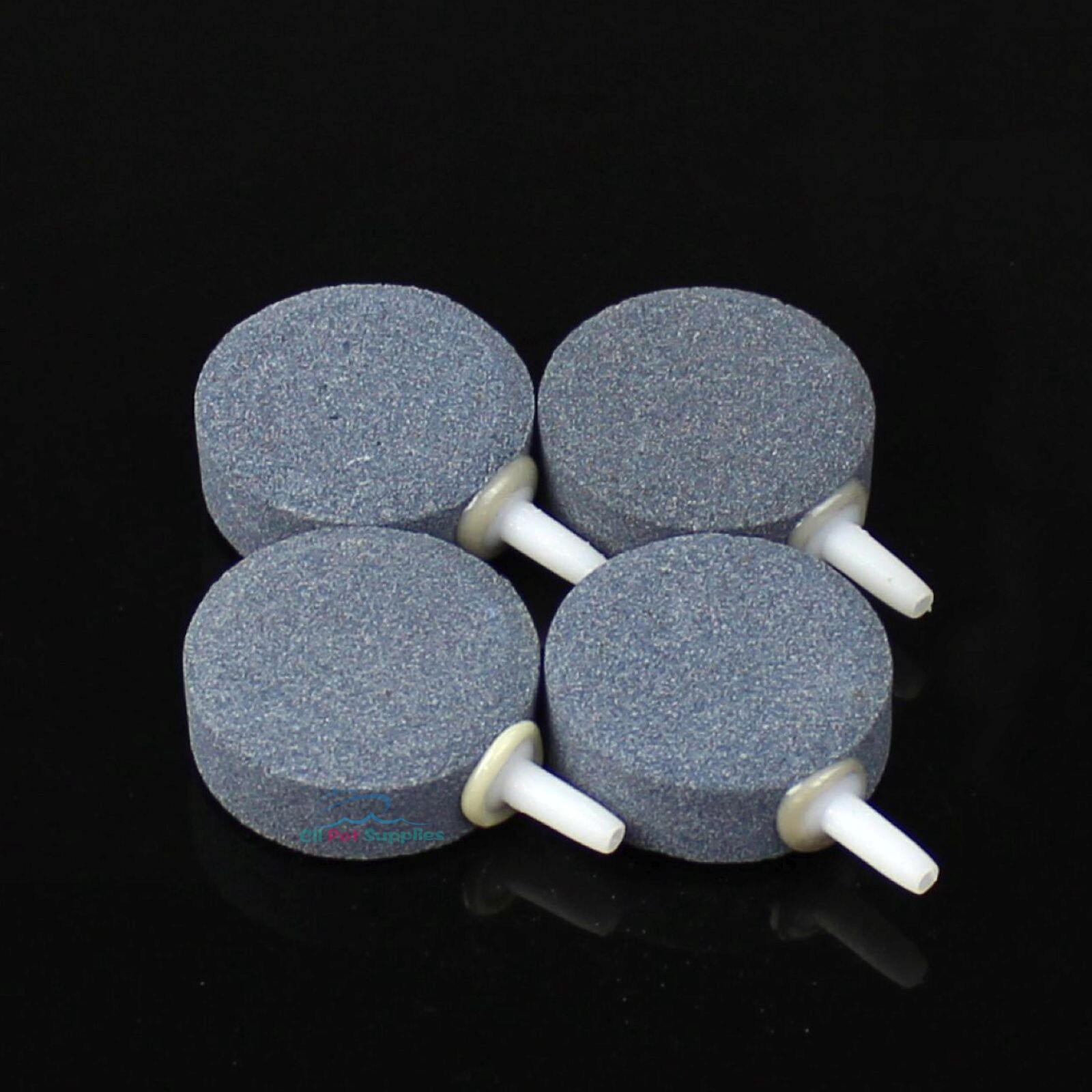 Aquarium Air Disk Stone 4 Pack Aerator Fish Tank Pump Hydroponics Oxygen