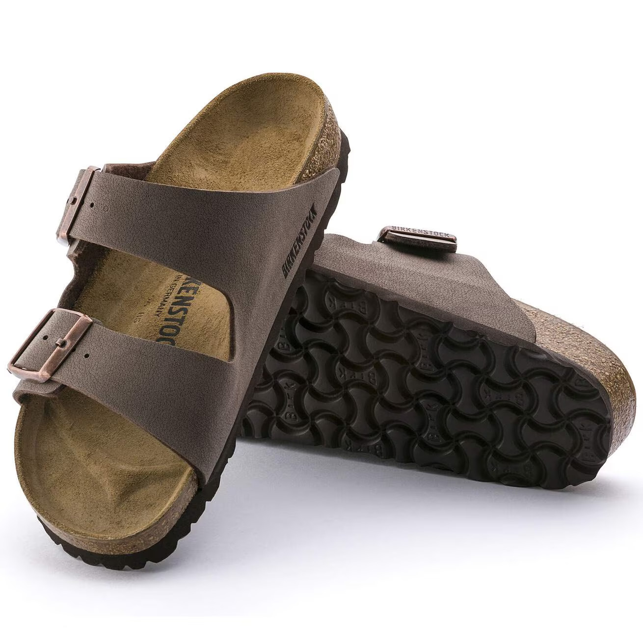 Birkenstock Arizona Suede Footbed Birkibuc Leather Unisex Sandals-All Size/Color