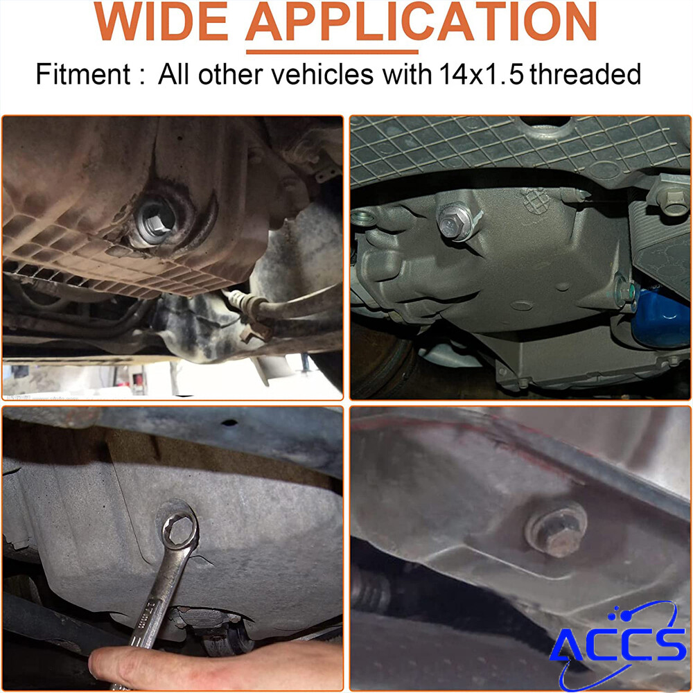 M14x1.5mm Car Engine Magnetic Oil Drain Plug Screw Nut Bolt Sumps Universal