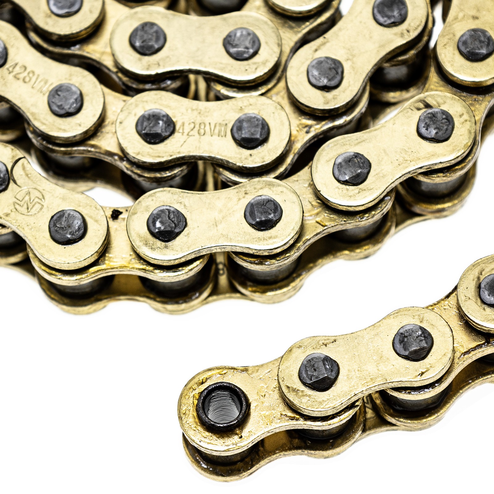 NICHE Gold 428 X-Ring Chain 130 Links With Connecting Master Link Motorcycle
