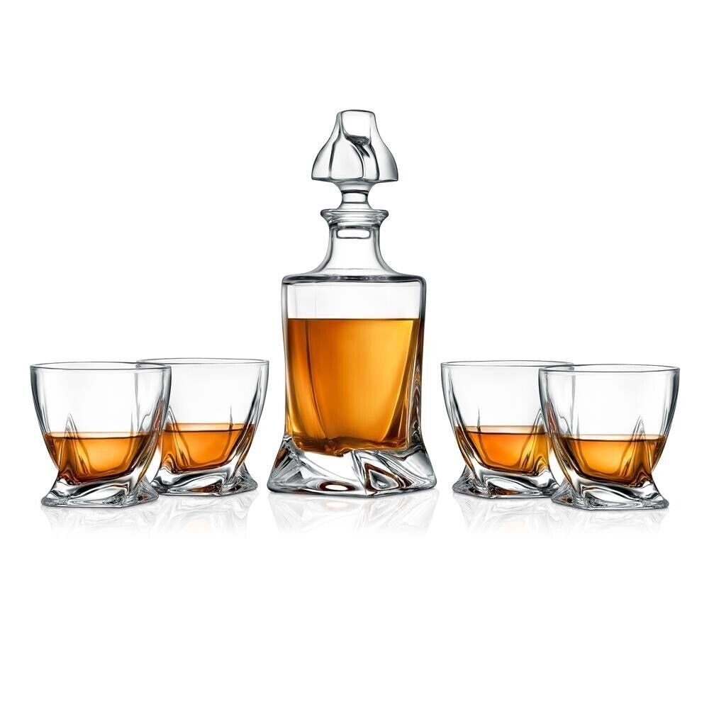 Nutrichef Home Bar Whiskey Decanter -Whiskey Glass Decanter Aerator Set, Elegant