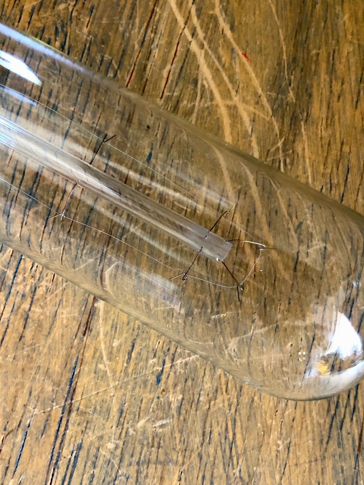 LOT: 4 Long Tubular Light Bulb, 60w Vintage Edison Style Filament Clear Glass T9