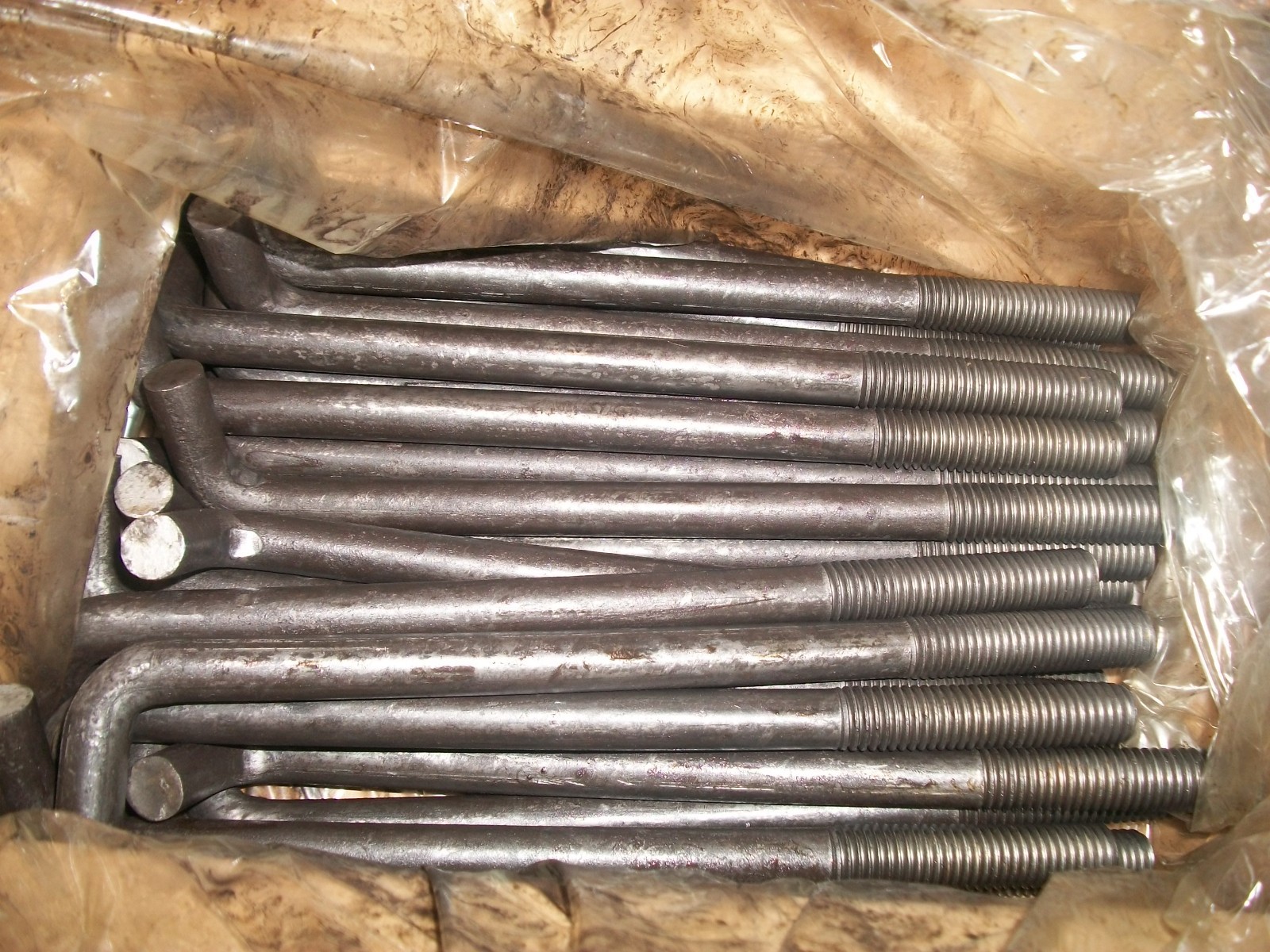 Case of 25 Anchor Bolts for Concrete 5/8" x 10-inch  Threaded with Nuts & Washer