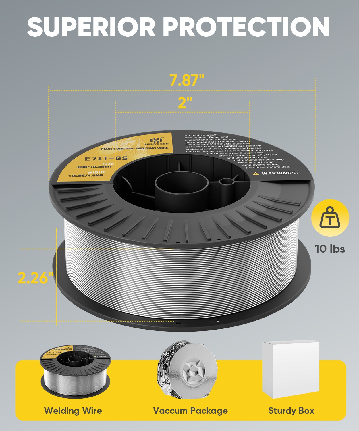 10lbs/0.030in Flux Core Welding Wire Flux Mig Welder Welding Wire Low Spatter US