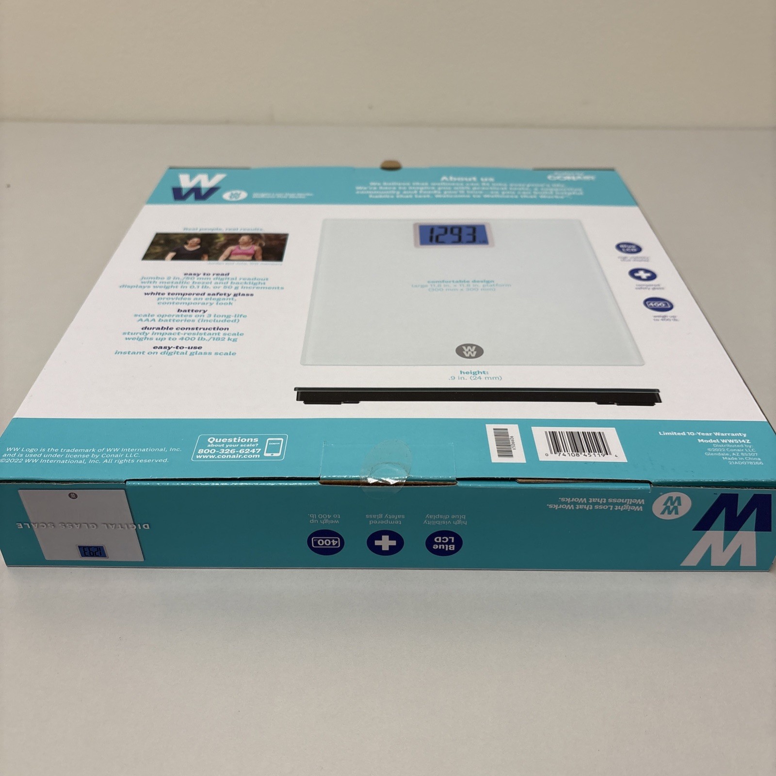 Conair Weight Watchers Digital Glass Scale - Tempered Safety Glass G132