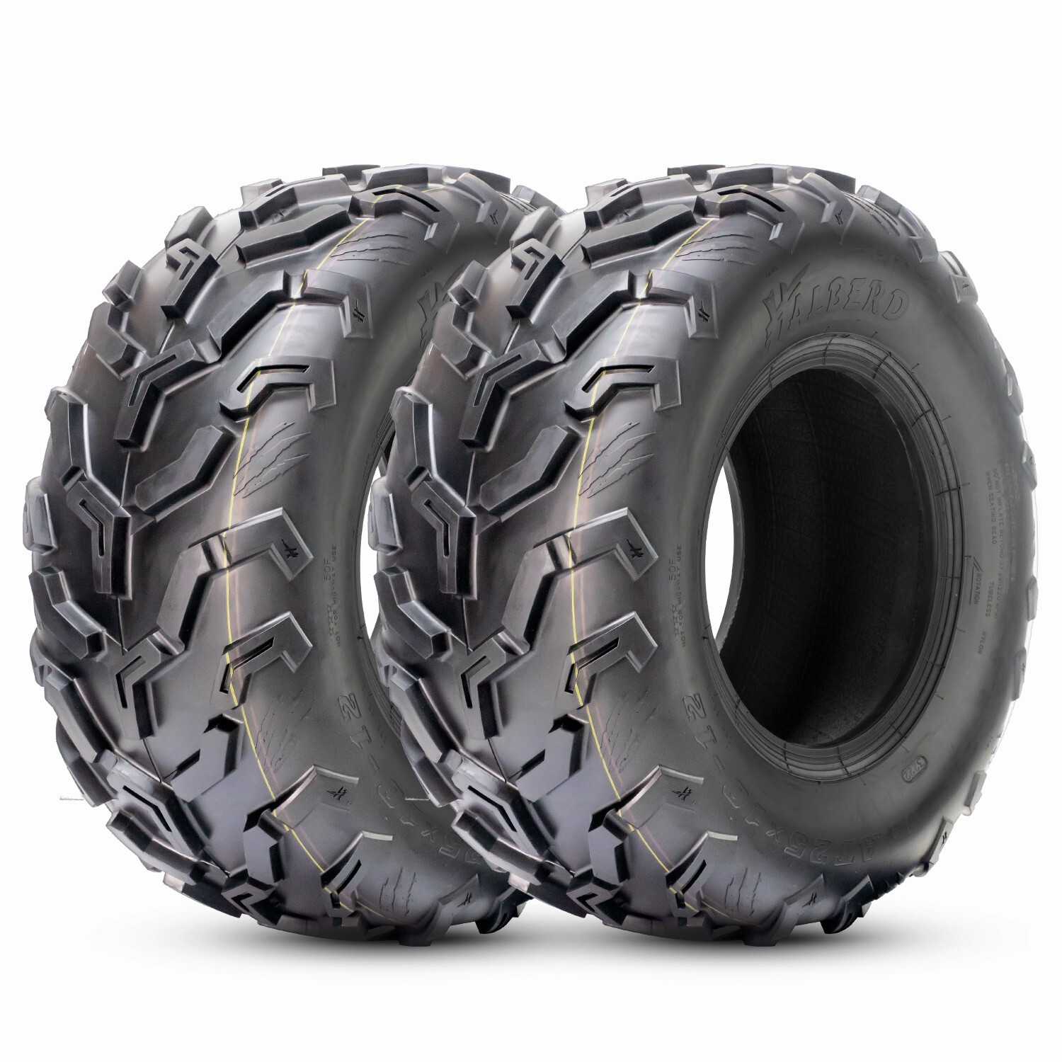 Full Set 4 25x8-12 25x10-12 ATV Tires 6Ply Mud UTV Eco-Friendly Replacement Tire