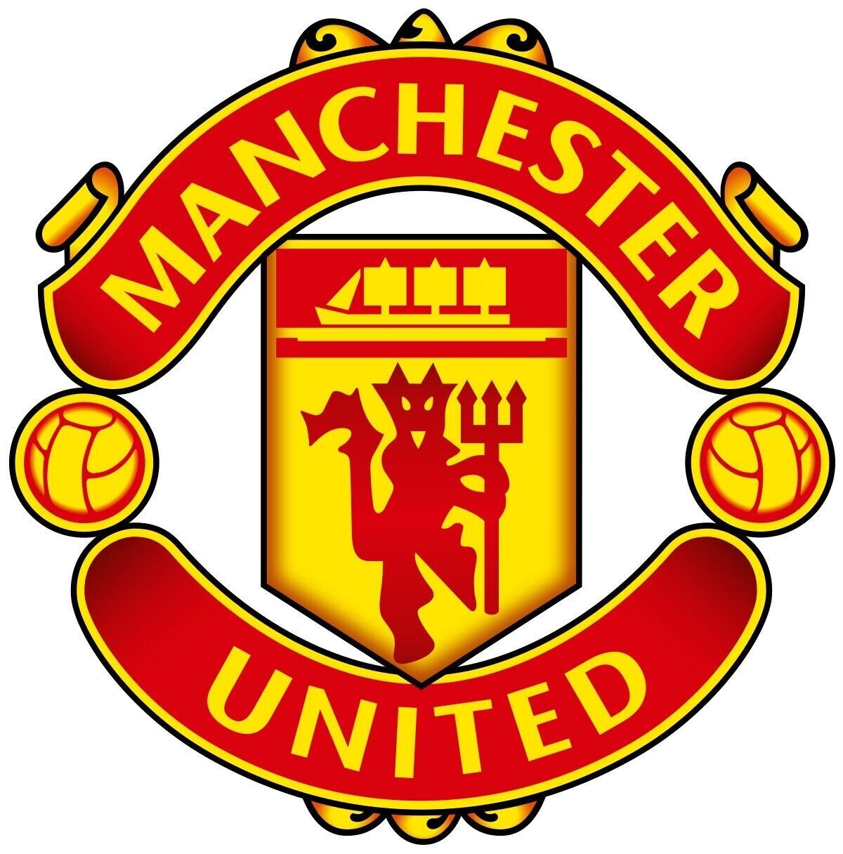 Manchester United F.C. Logo - Die Cut Laminated Vinyl Sticker/Decal