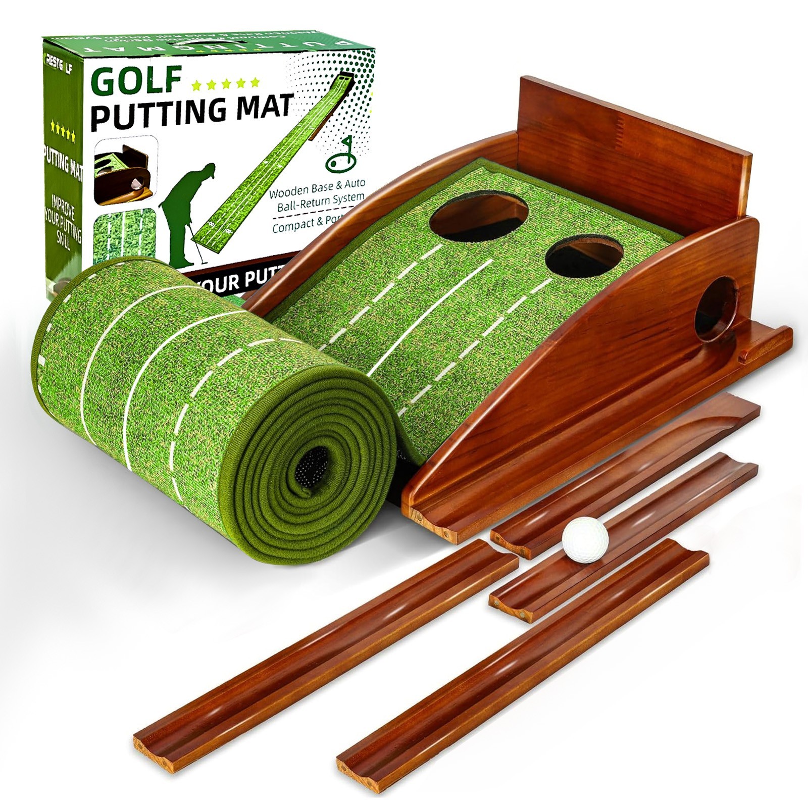 9.265 Ft Golf Putting Mat Pro for Indoor & Outdoor Practice Use