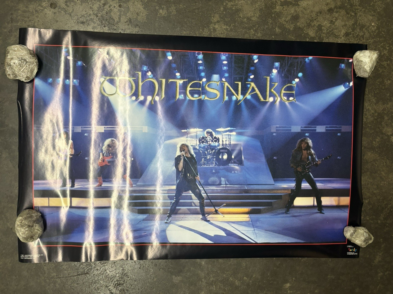 Whitesnake 1987 English Rock Poster Vintage  C2821
