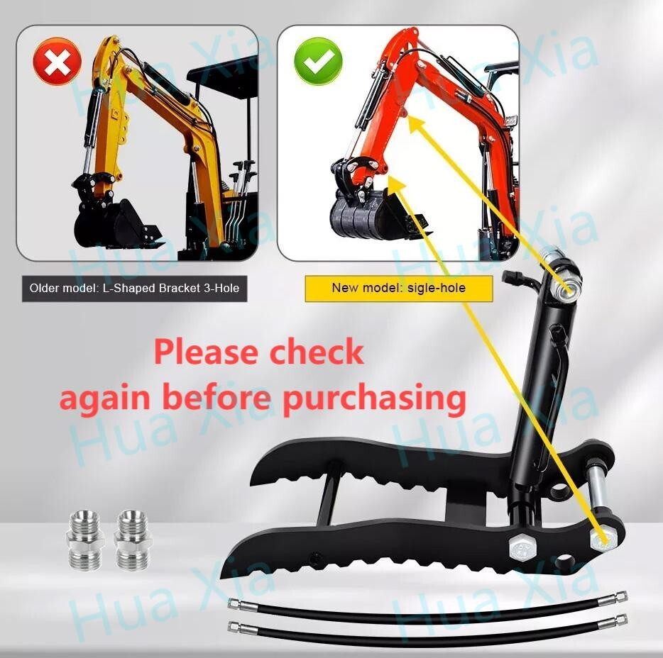TYPHON NEW Hydraulic Thumb Clip Attachment ，For Mini Excavators