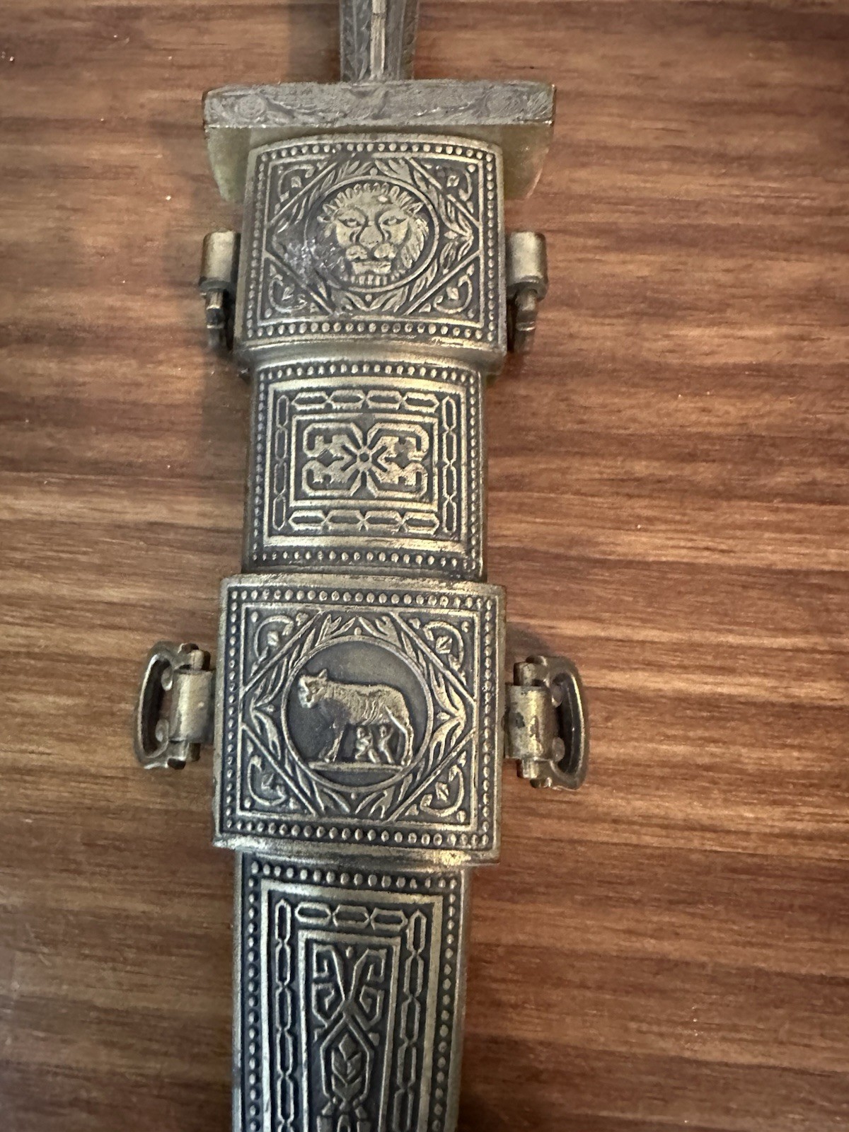 Replica Stainless Steel Roman Empire Dagger Pugio w Engraved Sheath - 15.5"