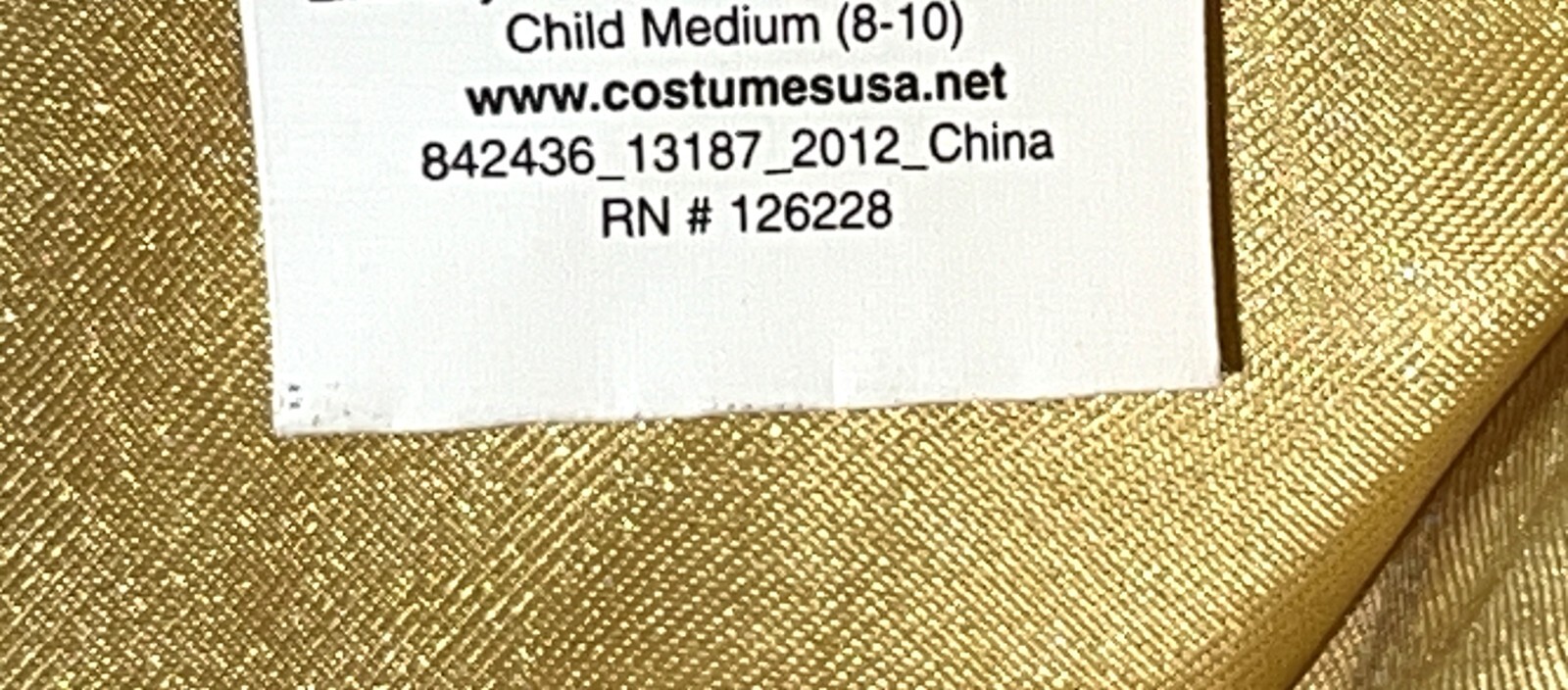 Disney Princess Snow White Halloween Dress-Up Gown Costume Child Girl M 8-10