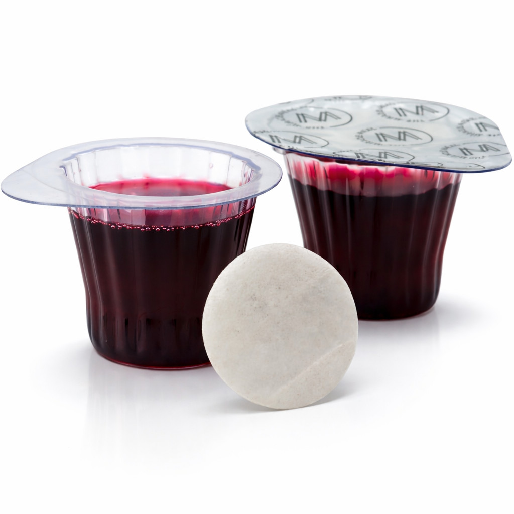 The Miracle Meal Pre-filled Communion Cups & Wafer - Box of 100 Made in USA