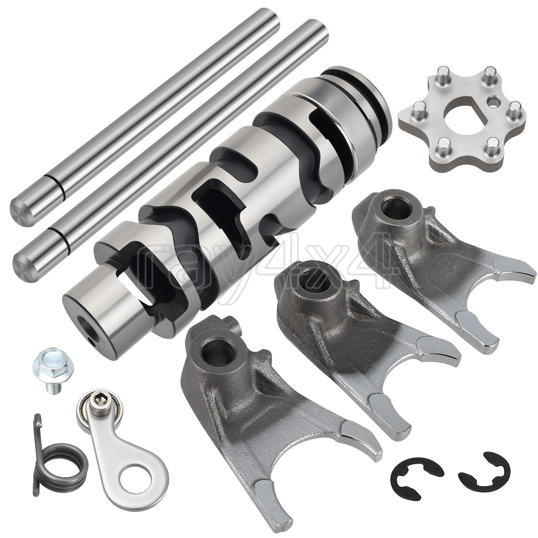 For Yamaha Banshee 350 Transmission Gearbox Shift Drum & Forks & Guide Bars Rods