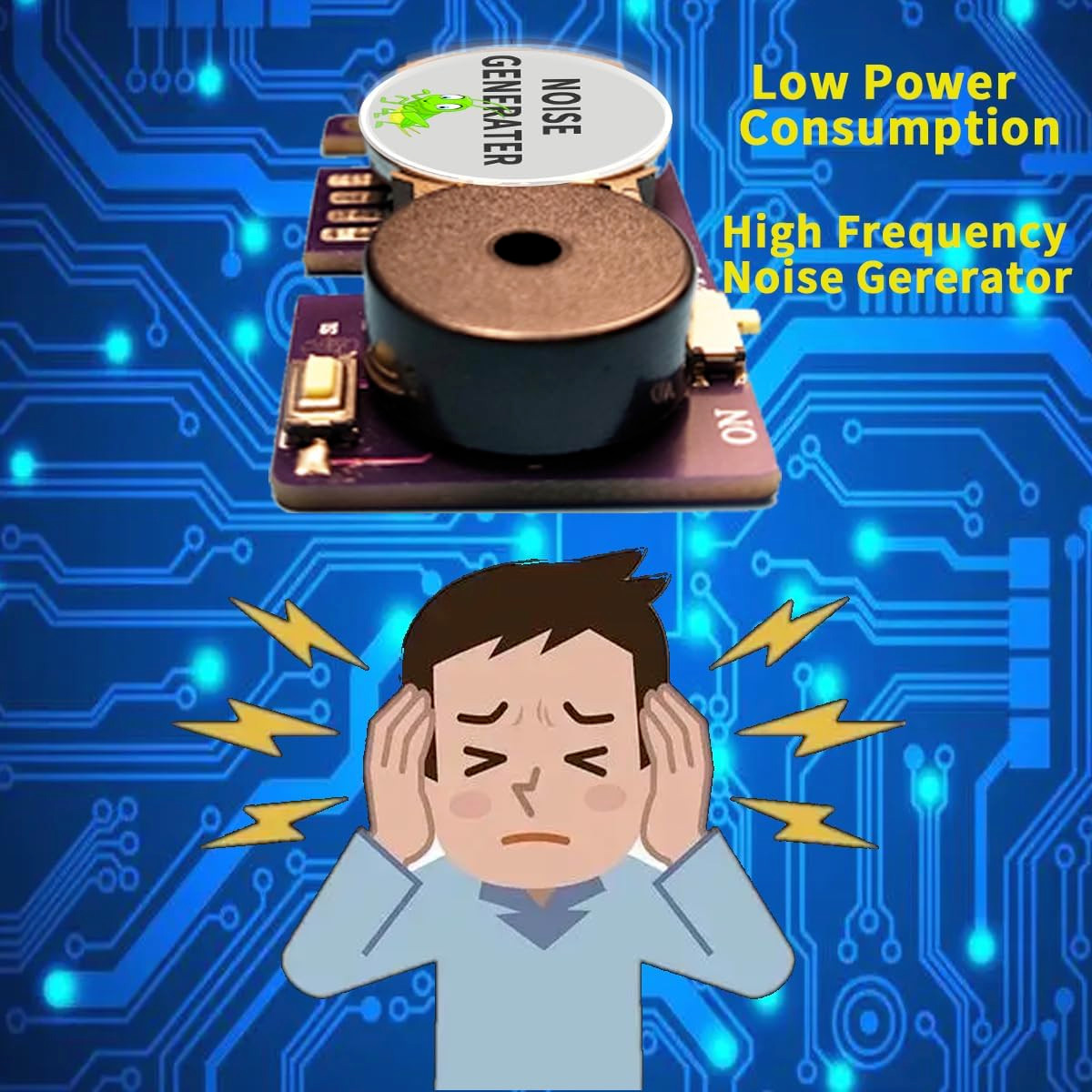 3Pcs Prank Device, Cricket Noise Maker Prank Beeping for Several Months Hidden S