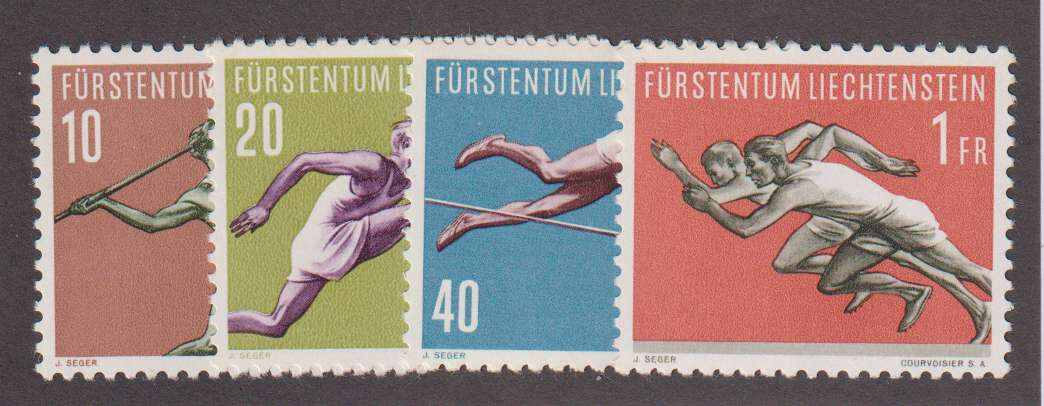 E2226: Liechtenstein #297-300 Mint, OG, VF, NH; CV $22