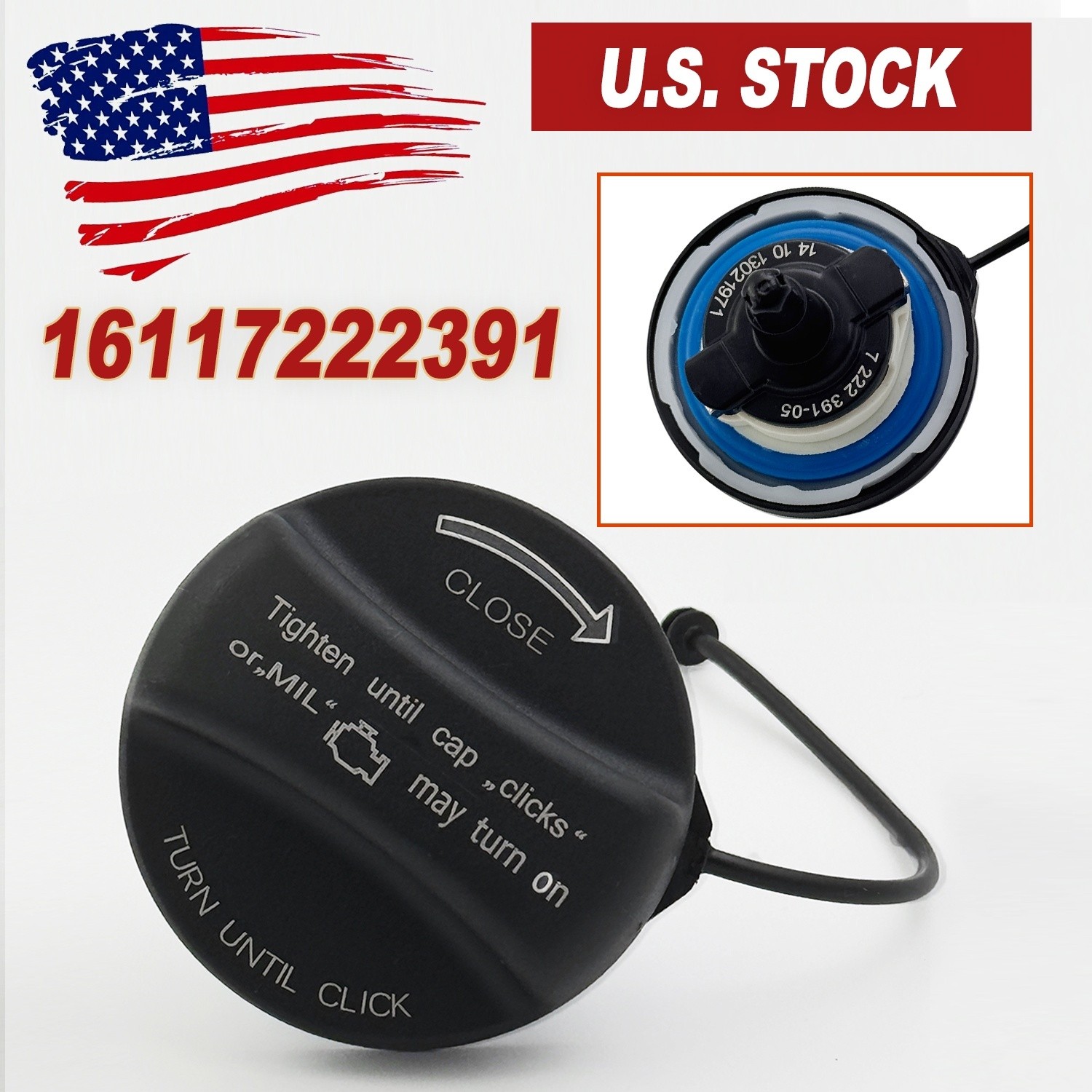 Fuel Cap Gas Tank Filler Cap For BMW & Mini Cooper 16116756772 E92 E90 E60 E46