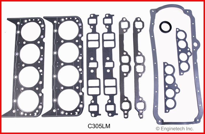 Engine Rebuilder Gasket Set for 1986-1995 Chevy SBC 305 5.0L
