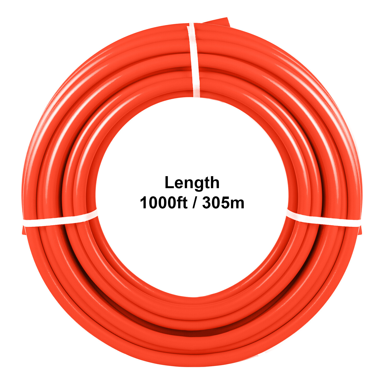 VEVOR 1/2"x1000ft Pex Tubing Oxygen Barrier Red Pex-B Pipe Radiant Floor Heat