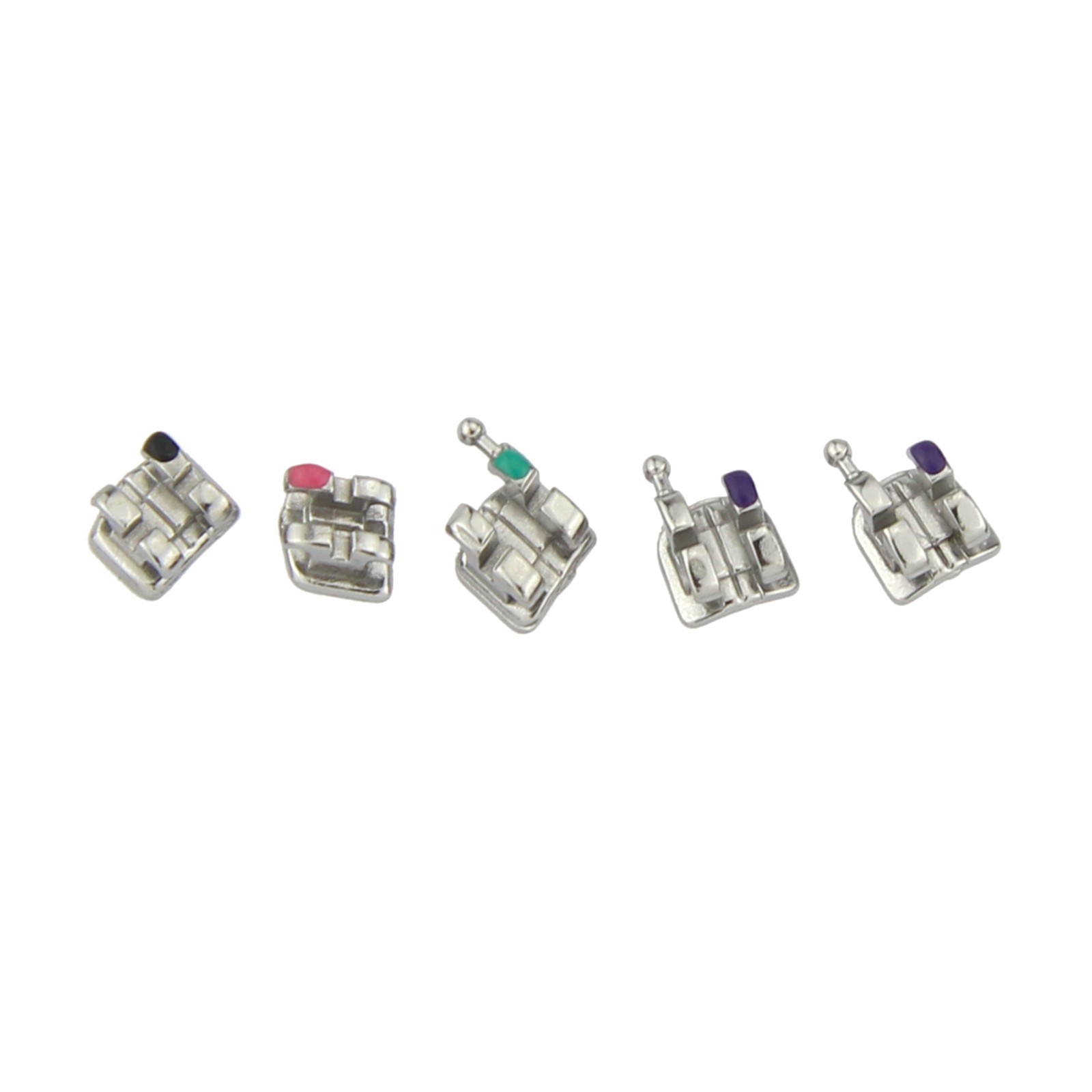 Orthodontic MIM MINI Brackets Dental MBT Roth 022 018 345 With Hooks Metal Brace