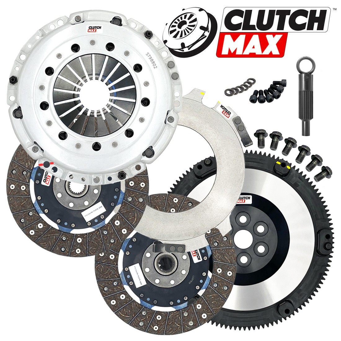 CM TWIN-PLATE CLUTCH FLYWHEEL KIT for S550 2015-2023 FORD MUSTANG ECOBOOST 2.3T