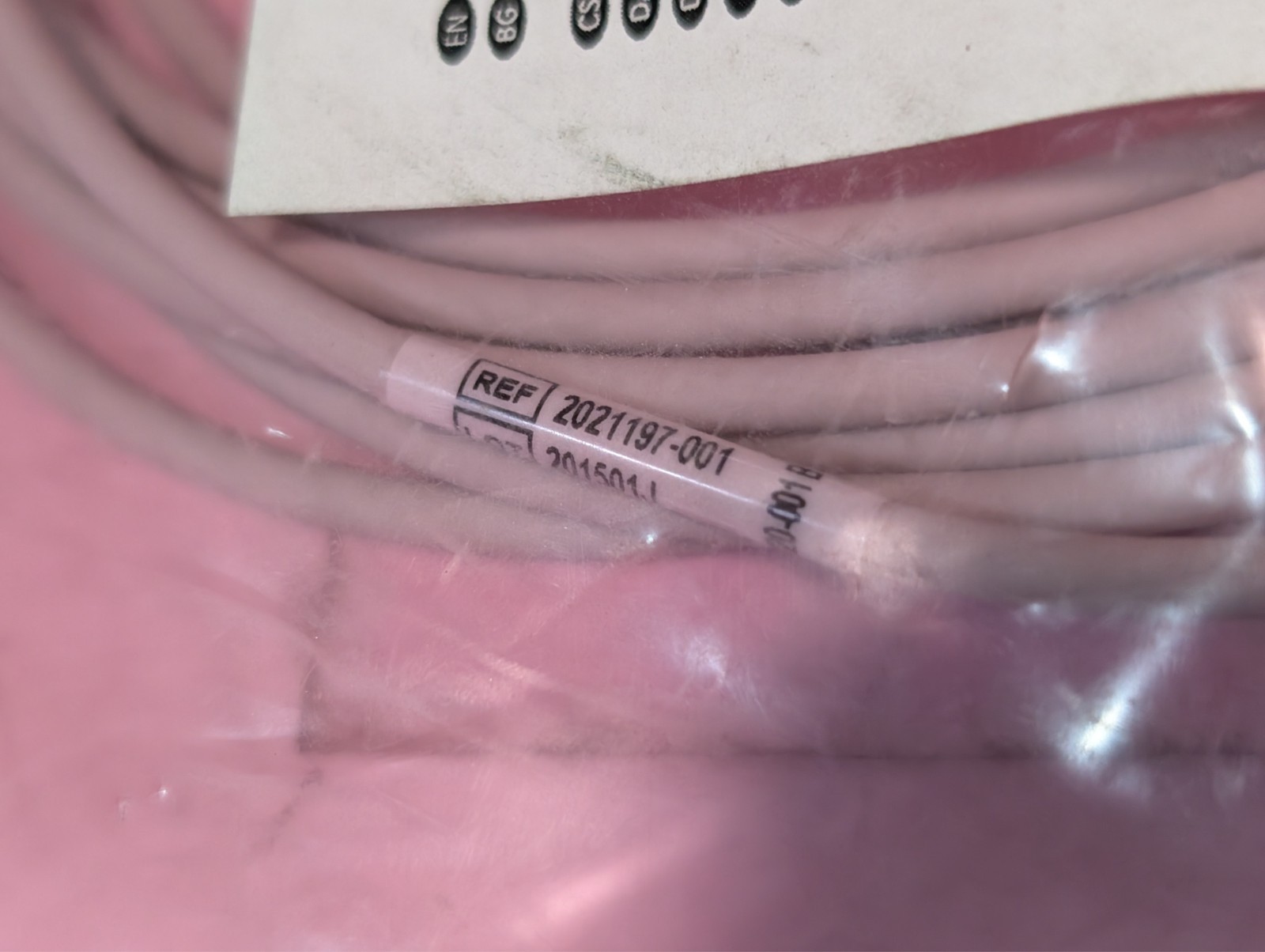 Lot of 2 GE Healthcare 2021197-001 Invasive BP Cables Edwards LS TruWave 12 ft