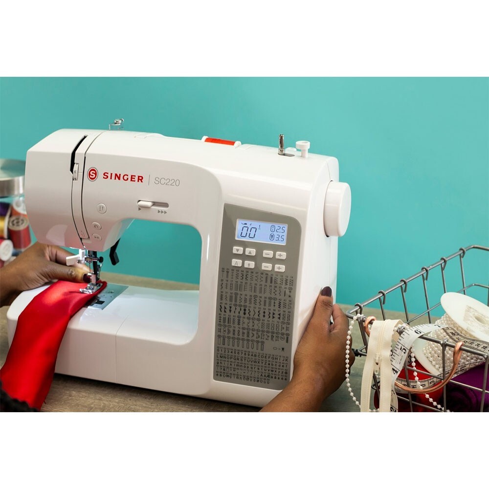 Singer SC220 Sewing Machine w/ 200 Stitch Applications - Refurbished