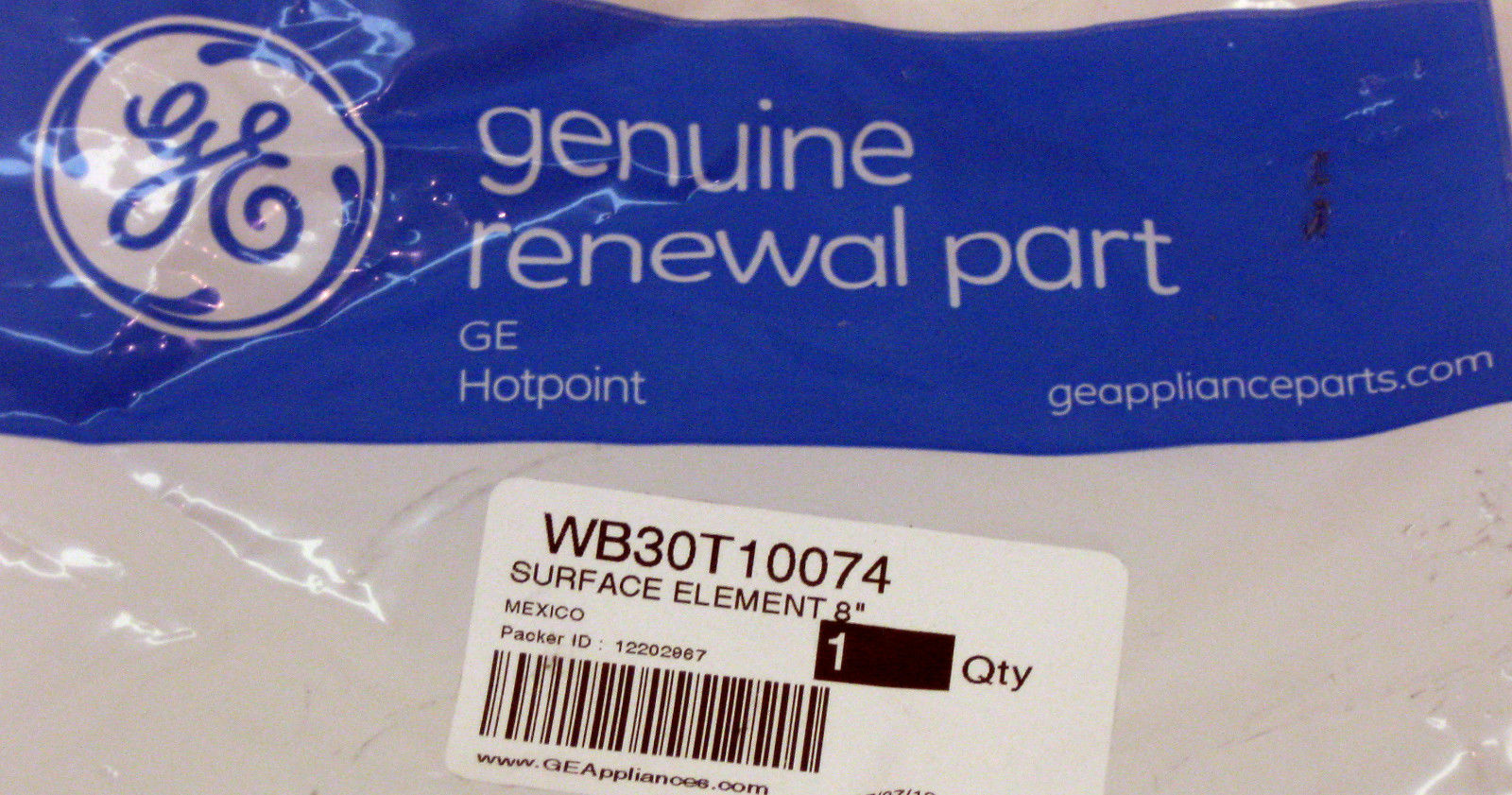WB30T10074 GE Range Stove Large 8" Unit Burner Calrod Element PS243922 AP3186376